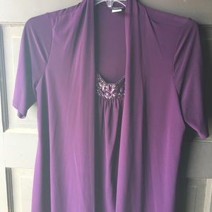 Dark purple blouse